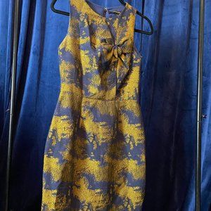 Cynthia Steffe dress, blue and gold, size 4